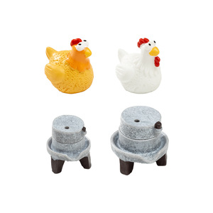 ไก่เรซิ่นตาโต ของตกแต่งสวน ของตกแต่งบ้าน ของตกแต่งไมโครแลนด์สเคป ของตกแต่งจิ๋ว - Product Image 5