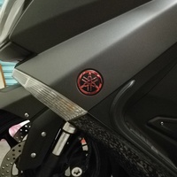 Autocollants latéraux pour Yamaha TMAX NMAX, emblèmes en acrylique or et argent, autocollants pour moto Yamaha, autocollants double face