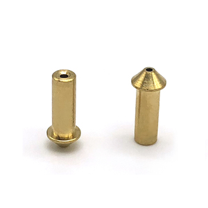 Cổng kết nối chốt lò xo tùy chỉnh CNC, chốt bằng đồng thau với chốt lò xo mạ vàng - Product Image 6