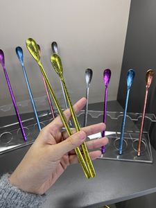 ช้อนคนเครื่องดื่<span class=keywords><strong>ม</strong></span>ไทเทเนี<span class=keywords><strong>ยม</strong></span>บริสุทธิ์คุณภาพสูง หลากสี ดีไซน์คริสตัล ด้ามยาว 10 <span class=keywords><strong>ม</strong></span>ล. สไตล์จีนให<span class=keywords><strong>ม</strong></span>่ สำหรับใช้ในบ้าน บาร์ ค็อก<span class=keywords><strong>เท</strong></span>ล <span class=keywords><strong>ชา</strong></span>นม - Product Image 6