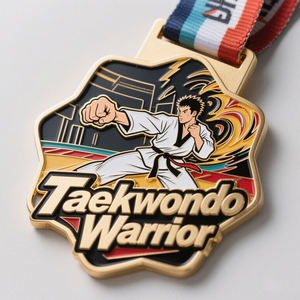 เหรียญและถ้วยรางวัลมวย<span class=keywords><strong>ไทย</strong></span>ทำจากโลหะสำหรับกีฬาสั่งทำได้ - Product Image 6