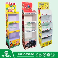 Présentoir de supermarché personnalisé en PVC, présentoir en mousse PVC pour noix, pop-corn, gâteaux, pain, chips, snacks