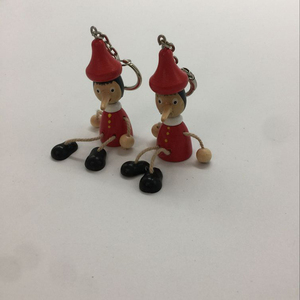 Porte-clés de poupées en bois marionnette <span class=keywords><strong>Pinocchio</strong></span> à long nez - Product Image 2