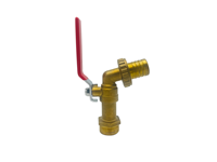 Robinet à bille en laiton Texoon HBV102, taille de port 1 pouce, robinet d'eau manuel