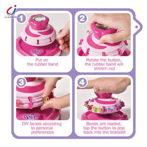 Máquina de cuentas Chengji, juguete educativo colorido en forma de corazón, cuentas de dibujos animados para juguete Diy, accesorio de joyería artesanal - Product Image 4