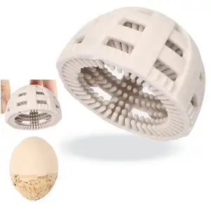 Grosir alat pembersih telur ayam Label pribadi sikat pembersih telur silikon, penggosok telur, alat pembersih yang dapat digunakan kembali untuk mesin cuci telur