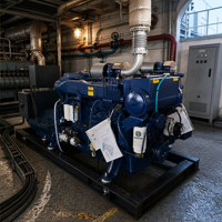 CCS-Zertifizierter 200kW 260kVA WP10/WP12 Marine-Dieselgenerator Offener Rahmen Automatischer Start Wassergekühlt 50/60Hz Frequenz für Bootseinsatz