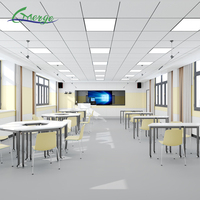 Nouveau design Ensemble de salle de classe combinée Table à cartes pour enfants et chaise de bureau pour étudiants Mobilier scolaire-Bureaux de bureau