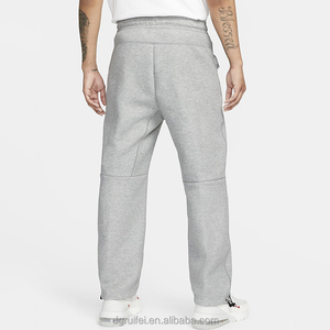 <span class=keywords><strong>Pantalon</strong></span> de jogging surdimensionné pour homme, coupe droite, en molleton technique, avec poches zippées, vêtements de sport décontractés, fabrication OEM personnalisée - Product Image 2