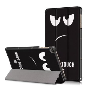 Nouvelle impression mince à trois volets support étui en cuir PU pour <span class=keywords><strong>Huawei</strong></span> <span class=keywords><strong>MatePad</strong></span> <span class=keywords><strong>T10</strong></span> 9.7/T10S 10.1/<span class=keywords><strong>MatePad</strong></span> SE 10.1 - Product Image 1