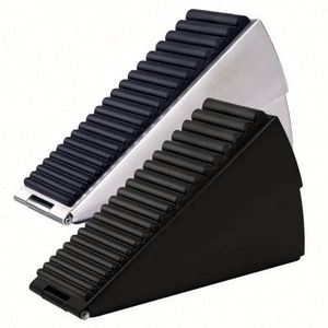 Heavy Duty Spring-Loaded 304 Stainless Steel Door <b>Stopper</b>-Adjustable Door Stop Wedge Bottom Door Tall <b>Draft</b> Blocker Decorative - Product Image 1