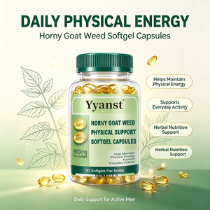 Horny Goat Weed de Alta Calidad, Suplemento en Cápsulas Blandas, a Base de Plantas Naturales, para Mantener la Energía Diaria Masculina, para la Actividad Cotidiana, OEM - Product Image 2
