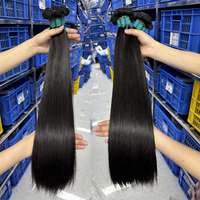 Lot de Cheveux Brésiliens Raides Vierge Remy en Gros, Fournisseur de Tissages 100% Humains Non Transformés, Cuticules Alignées, Qualité 12A