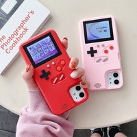 Étui de téléphone portable 3D classique rétro Gameboy, étui en TPU+PC, étanche, résistant à la saleté, design brillant, étui rechargeable de luxe