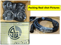 Câble de microphone professionnel IP65 extérieur 3 broches XLR mâle vers femelle avec faisceau de câblage fini, contacts en alliage de cuivre plaqués or