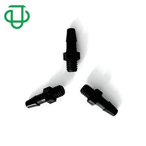 Conector de Manguera de Goma Recto Externo Roscado de 10-32UNF de Plástico PP-Nailon Negro de Alta Calidad para Mangueras de Plomería - Product Image 4
