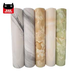 Facile à installer Décoration de salle de bain <span class=keywords><strong>Papier</strong></span> <span class=keywords><strong>peint</strong></span> PVC auto-adhésif Motif de marbre marbré pâte murale Affiche murale - Product Image 1