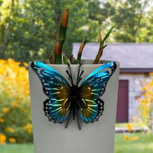 Macetero Moderno con Diseño de Mariposa, Decoración Colgante Impermeable con Recubrimiento en Polvo <span class=keywords><strong>para</strong></span> Uso en Exteriores, Adorno <span class=keywords><strong>para</strong></span> Barandilla con Diseño de Insectos <span class=keywords><strong>Artificiales</strong></span> - Product Image 3