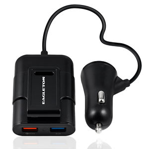 Cargador Universal para Automóvil, con Múltiples Puertos USB de Carga Rápida para Teléfono Móvil, para Reposacabezas y Asiento Trasero - Product Image 1