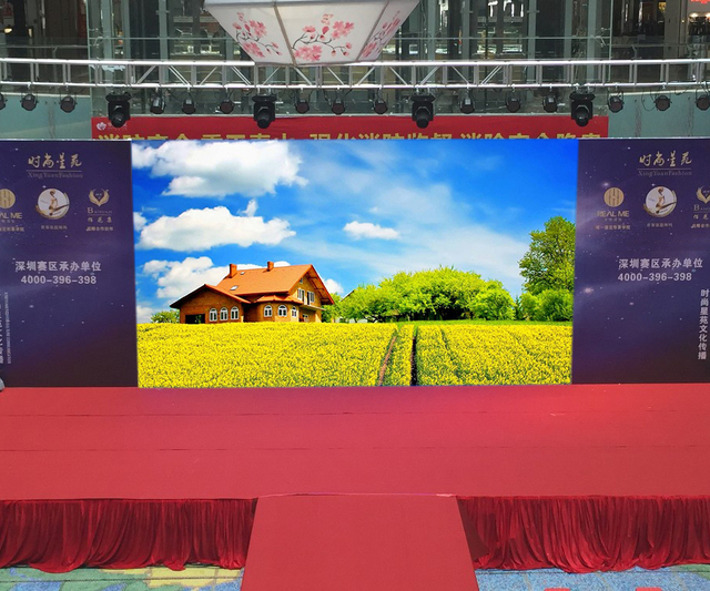 P3.91 Indoor Rental LED Video Wall with HDR10+ 3840Hz Refresh Rate Customizable Resolution Modular Panels