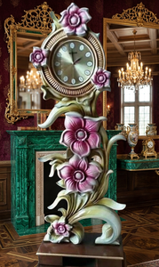 Elegante Reloj de Pie de Madera de Teca, Hecho a Mano, Estilo Vintage, para Interiores Clásicos del Hogar - Product Image 3