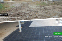 Grilles de drainage en composite robuste pour bases de hangars en plastique