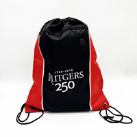 Sac à cordon personnalisé avec logo, en nylon imperméable et polyester réutilisable 210D, sac à dos de sport promotionnel réutilisable