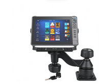Support antichoc en plastique à double bras oscillant horizontal de 12 pouces, compatible avec Garmin Humminbird Lowrance
