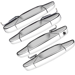 Couvre-poignées de porte Chevrolet chromés, ensemble de 4 pièces pour garniture extérieure de voiture, ajustement universel - Product Image 1