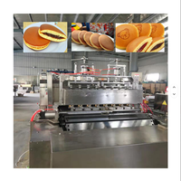 Équipement de cuisson à haute vitesse pour la production continue de pâtisseries asiatiques, ligne de production de gâteaux Dorayaki pour les usines de pâtisserie