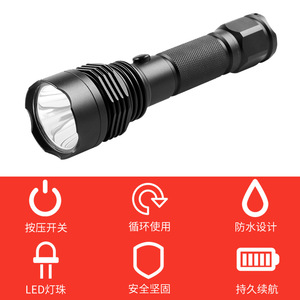 Lampe torche LED antidéflagrante Wasing WFL-102 T4 Classe I Division 1, corps en alliage d'aluminium, pour éclairage extérieur des usines chimiques - Product Image 5