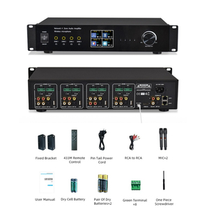 Cloudyx CL-4 16-Kanal Mini Aluminium Leistungsverstärker |   18x50W APTX-HD HiFi USB/AirPlay Multi-Source Ganzhaus-Heimkino-System - Product Image 1