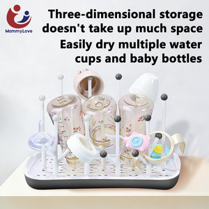 Espositore Verticale Salvaspazio per Asciugatura <span class=keywords><strong>Biberon</strong></span>, Portabiberon Portatile per Neonati e Bambini, Pronto per la Spedizione - Product Image 5