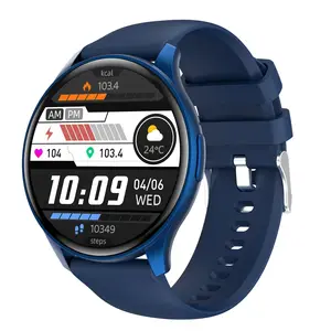 Wrist men smart watch AMOLED Touch Screen Sports Fitness message receiver calling IP67 Waterproof smart watch