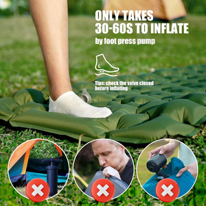 Colchoneta Inflable Ultraligera para Camping, Impermeable, Autoinflable, con Bomba Integrada, en Oferta - Product Image 4