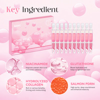 KOEC Kit de Soins PDRN Collagène en Poudre 10 Pièces – Sérum, Tonique, Crème Contour des Yeux, Masque, Crème Visage – Usage Unique – Vente Transfrontalière