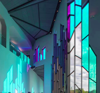 Dichroic 3D Cracked Ice Rainbow Holo graphische Folie Prismatisch geätzte schillernde Chamäleon glas dekorative Fenster folie