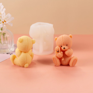 Besafe Handmade Little Bear with <strong>Doll</strong> Shape Candle Wax Soap Silicone <strong>Molds</strong> for Making Candle Resin Craft - Product Image 5
