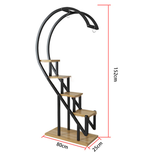 <span class=keywords><strong>Porte</strong></span>-plantes en métal multicouche, étagère à plantes en fer forgé, support à fleurs en forme de cœur - Product Image 6