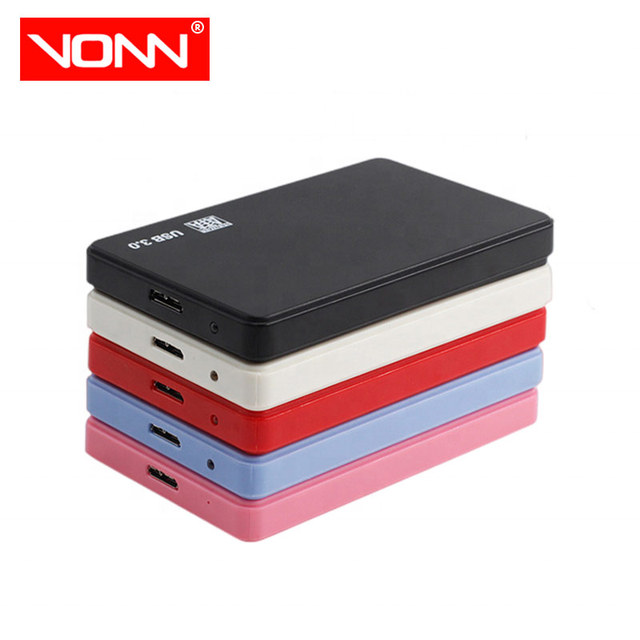 Plastic External Hard Drive 2.5 Inch Enclosure Case Sata to Usb 3.0 Hdd case  Tool-Free