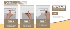 Persianas Enrollables Eléctricas Personalizadas Sin Perforación con Varilla <span class=keywords><strong>de</strong></span> Operación <span class=keywords><strong>Manual</strong></span>, Cortinas Motorizadas para Apartamentos y Alquileres - Product Image 5