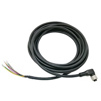 Connecteur circulaire étanche personnalisé IP67 2 3 4 5 8 12 17 broches femelle M12 à angle droit A codé pour ouvrir le câble