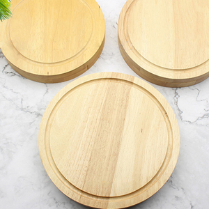 Customizable Eco Friendly Wooden Cheese Set Four Piece Round Twist Top Rubber Wood Box for Kitchen and Tabletop Use Facing <strong>Uk</strong> - Product Image 4