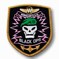 Patch brodé tactique personnalisé européen et américain avec tissu PU pour sacs à dos tactiques, sacs d'assaut et casquettes