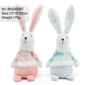 Decorações de Mesa para Festa de Páscoa Estilo Fazenda Artesanal, Presentes de Coelhos, Adorável Boneco de Coelho de Páscoa - Product Image 5