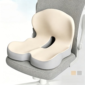 2-in-1 Memory Foam Seat Cushion with <b>Lumbar</b> <b>Support</b> Ergonomic <b>Chair</b> Cushion Back Pain Relief Coccyx Butt Cushion <b>for</b> <b>Office</b> Chai - Product Image 2