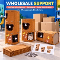 Maison pour chat en feutre personnalisée, pliable, tour modulaire pour chat, lit pour animal de compagnie d'intérieur, meubles modulaires pour chat, OEM ODM