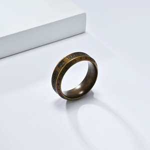 แหวนสไตล์ไวกิ้งนอร์ดิกสำหรับผู้ชาย ทำจากสแตนเลสสตีล ลายต้นไม้แห่งชีวิต เครื่องประดับโบราณ สีเงิน สีทอง สีดำ เหมาะสำหรับใส่ทุกวัน - Product Image 3