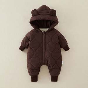 Monos de Invierno para Bebés, Pijamas con Cierre de Cremallera, Trajes de una Pieza, Monos, Bodys, Monos Lisos para Bebés - Product Image 3