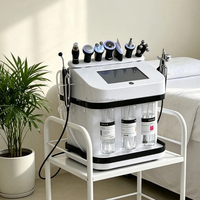 Máquina Portátil de Hidrodermoabrasión SPA 10 en 1, con Blanqueamiento de Piel, Limpieza Facial, Exfoliación y Dispositivo para Suavizar la Piel